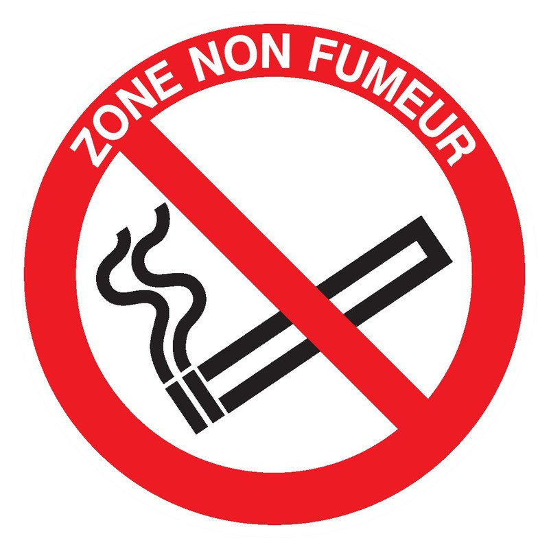 ZONE NON FUMEUR D.420mm