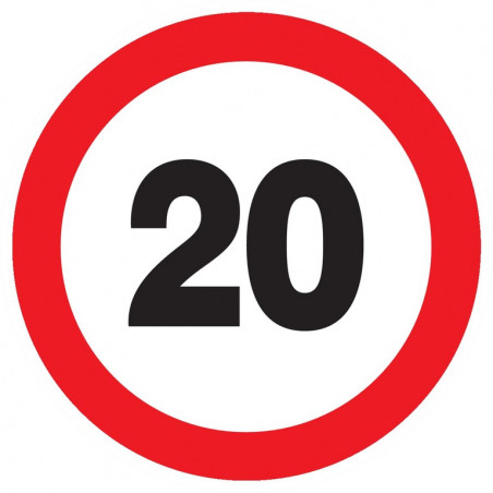 INTERDIT DE ROULER A PLUS DE A 20 KM D.420mm