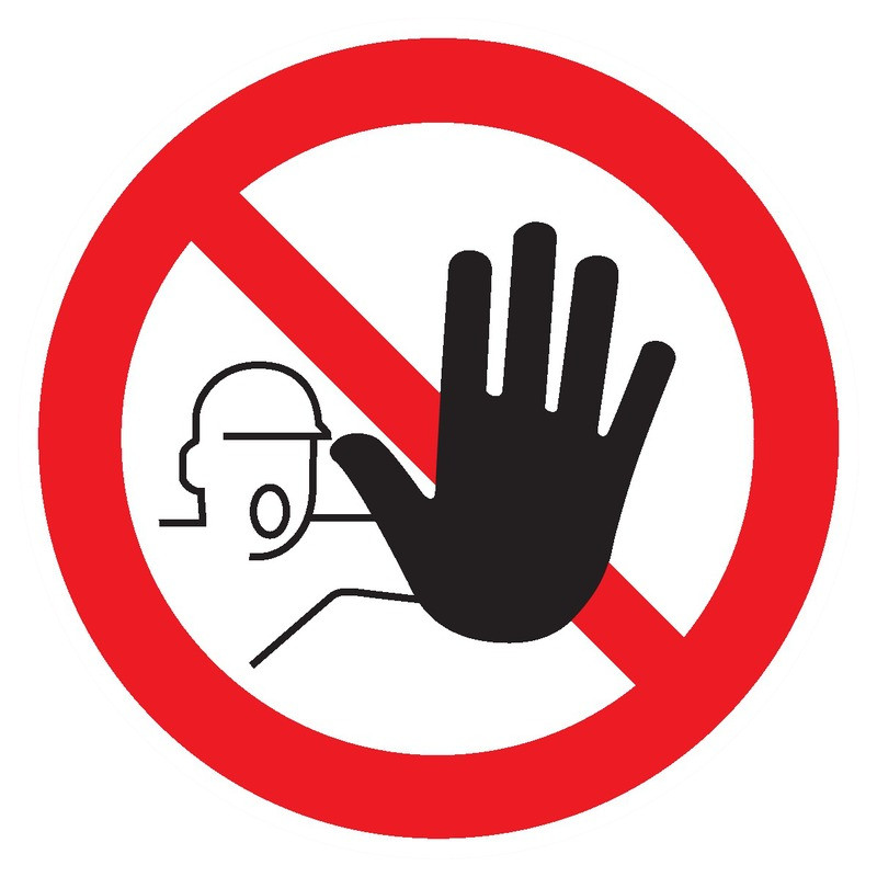 ACCES INTERDIT AUX PERSONNES NON AUTORISEES D.80mm