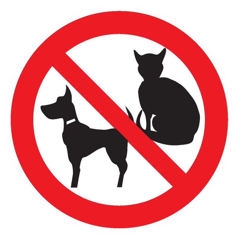 INTERDIT AUX ANIMAUX (PICTOS) D.80mm INTERDIT AUX ANIMAUX (PICTOS) D.80mm