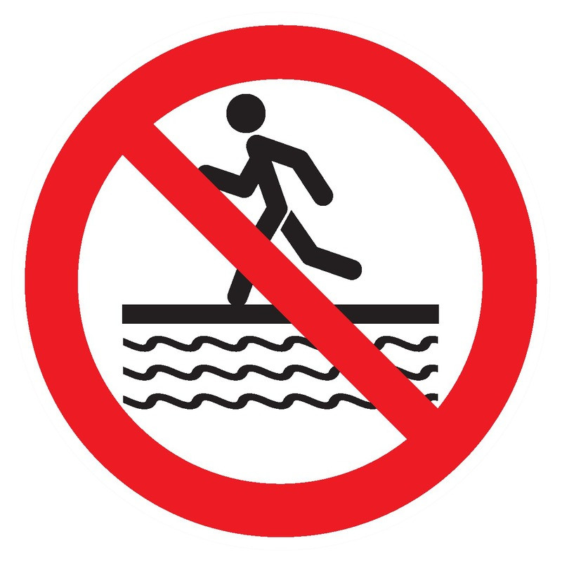 INTERDIT DE COURIR A PROXIMITE DU BASSIN D.80mm INTERDIT DE COURIR A PROXIMITE DU BASSIN D.80mm