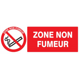 ZONE NON FUMEUR 330x75mm