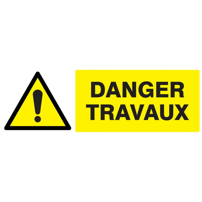 DANGER TRAVAUX 330x75mm