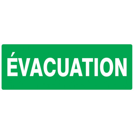 EVACUATION 330x75mm