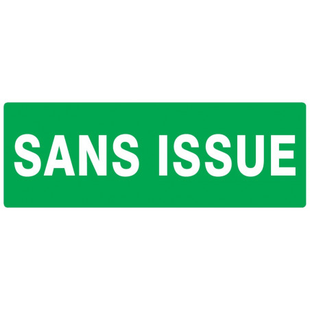 SANS ISSUE (SECOURS) 330x75mm