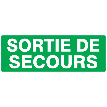 SORTIE DE SECOURS 330x75mm