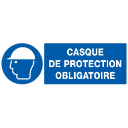 CASQUE DE PROTECTION OBLIGATOIRE 330x75mm