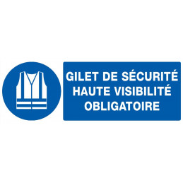 GILET DE SECURITE HAUTE VISIBILITE OBLIGAT. 330X75mm