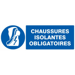 CHAUSSURES ISOLANTES OBLIGATOIRES 330x75mm