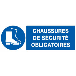 CHAUSSURES DE SECURITE OBLIGATOIRES 330x75mm