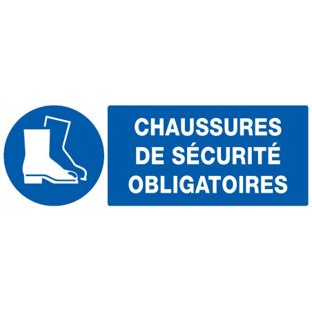 CHAUSSURES DE SECURITE OBLIGATOIRES 330x75mm