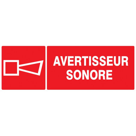 AVERTISSEUR SONORE 330x120mm