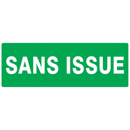 SANS ISSUE (SECOURS) 330x120mm