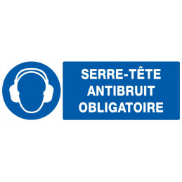 SERRE-TETE ANTIBRUIT OBLIGATOIRE 330X120mm