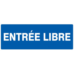 ENTREE LIBRE 330x120mm