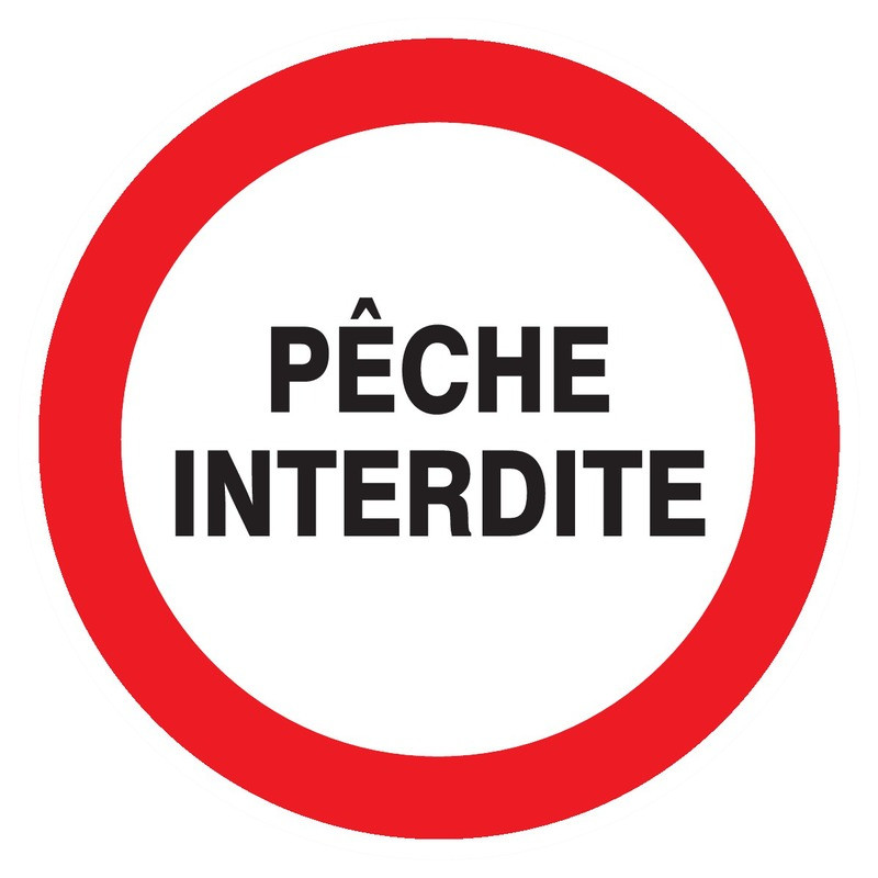 PECHE INTERDITE D.180mm PECHE INTERDITE D.180mm