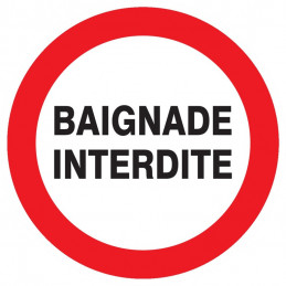 BAIGNADE INTERDITE D.180mm