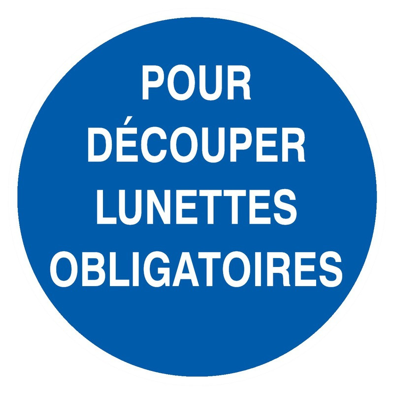 POUR DECOUPER LUNETTES OBLIGATOIRES D.180mm POUR DECOUPER LUNETTES OBLIGATOIRES D.180mm