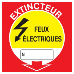 EXTINCTEUR FEUX ELECTRIQUES 200x200mm