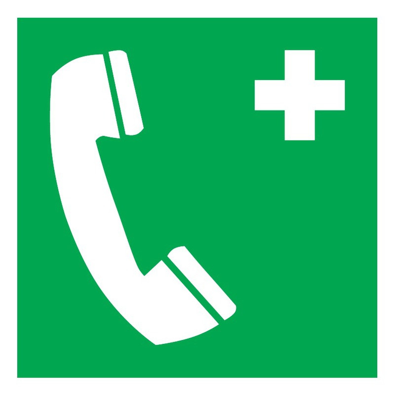 TELEPHONE D'URGENCE 200x200mm TELEPHONE D'URGENCE 200x200mm