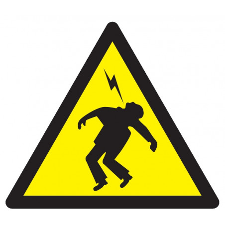 DANGER HAUTE TENSION 300x300x300mm