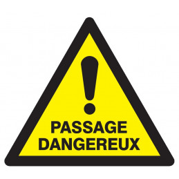 DANGER PASSAGE DANGEREUX 300x300x300mm