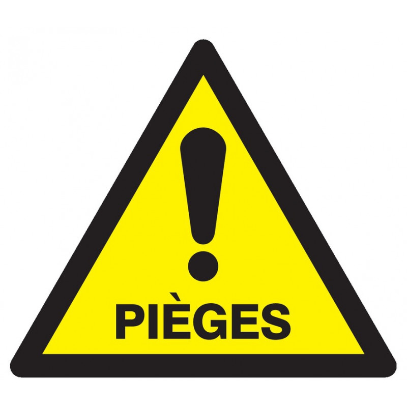 DANGER PIEGES 300x300x300mm DANGER PIEGES 300x300x300mm