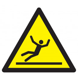 DANGER, SURFACE GLISSANTE 100x100x100mm