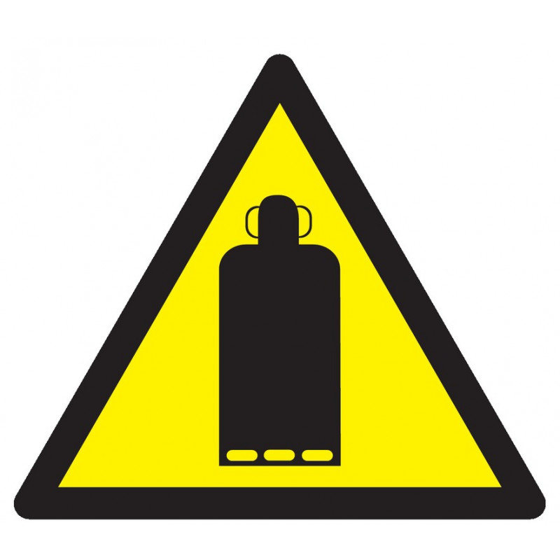 DANGER BOUTEILLE DE GAZ 100x100x100mm DANGER BOUTEILLE DE GAZ 100x100x100mm