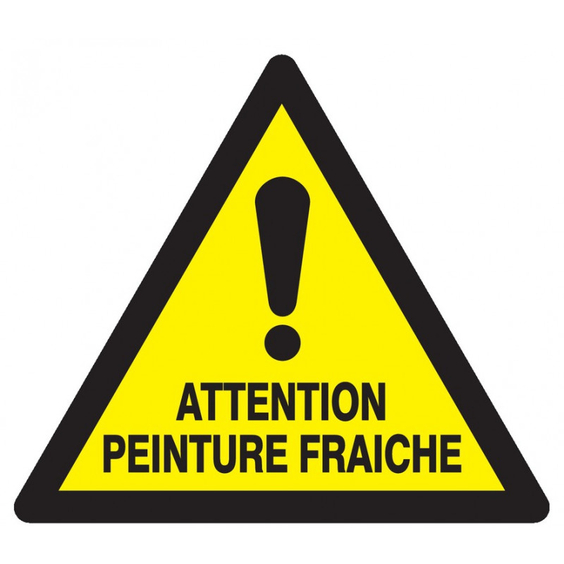 ATTENTION PEINTURE FRAICHE 100x100x100mm ATTENTION PEINTURE FRAICHE 100x100x100mm