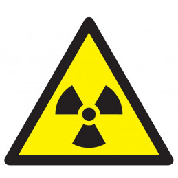 DANGER MAT. RADIOACTIVES//RAD° IONISANTES 100X100X100mm