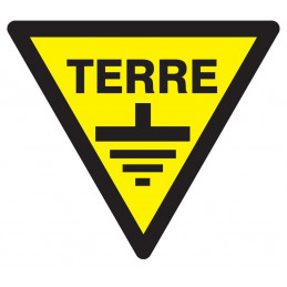 DANGER TERRE 100x100x100mm