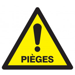 DANGER PIEGES 100x100x100mm