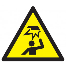 DANGER, OBSTACLE EN HAUTEUR 100X100X100mm