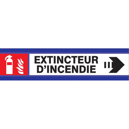 EXTINCTEUR FLECHE A DROITE D-SIGN 180x45mm