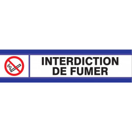 DEFENSE DE FUMER D-SIGN 180x45mm