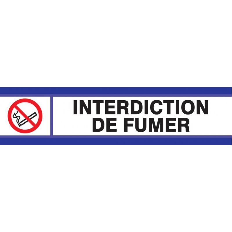 DEFENSE DE FUMER D-SIGN 180x45mm DEFENSE DE FUMER D-SIGN 180x45mm