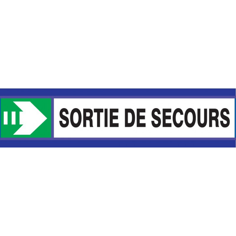 SORTIE DE SECOURS FLECHE A DROITE D-SIGN 180X45mm SORTIE DE SECOURS FLECHE A DROITE D-SIGN 180X45mm