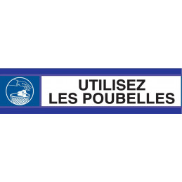 UTILISEZ LES POUBELLES D-SIGN 180x45mm