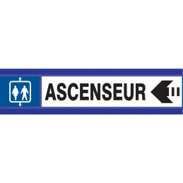 ASCENSEUR FLECHE A GAUCHE D-SIGN 180x45mm