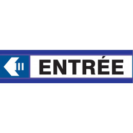 ENTREE FLECHE A GAUCHE D-SIGN 180x45mm