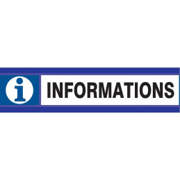 INFORMATIONS D-SIGN 180x45mm