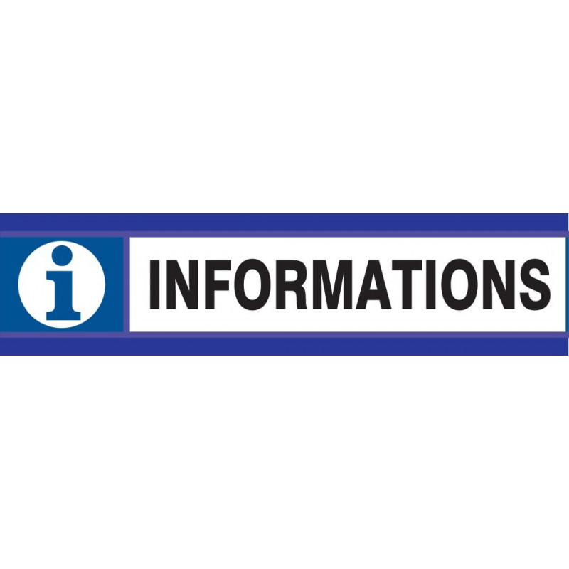 INFORMATIONS D-SIGN 180x45mm INFORMATIONS D-SIGN 180x45mm