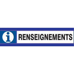 RENSEIGNEMENTS D-SIGN 180x45mm