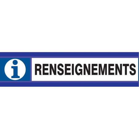 RENSEIGNEMENTS D-SIGN 180x45mm