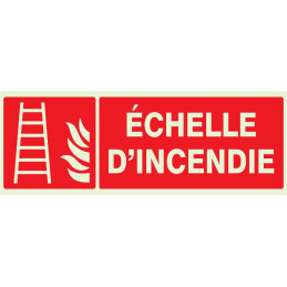 ECHELLE D'INCENDIE LUMINESCENT 330x200mm