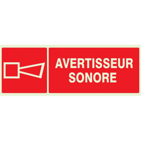 AVERTISSEUR SONORE LUMINESCENT 330x200mm