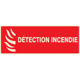 DETECTION INCENDIE LUMINESCENT 330x200mm