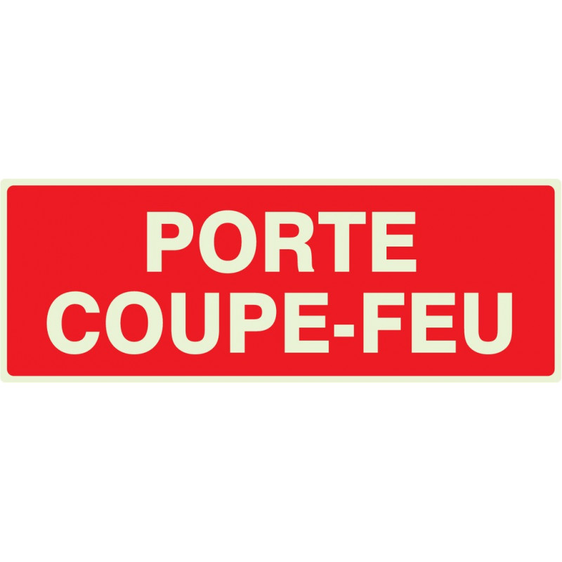 PORTE COUPE-FEU LUMINESCENT 330x200mm