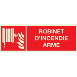 ROBINET D'INCENDIE ARME LUMINESCENT 330x200mm